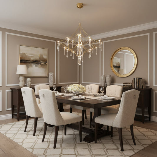 Gold Stainless steel Starry LED Chandelier LJ2597-D60