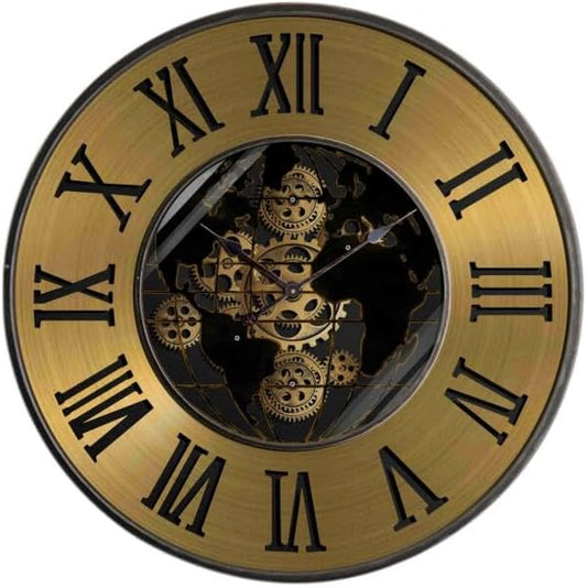 RITTOK Wall Clock With Moving Gear