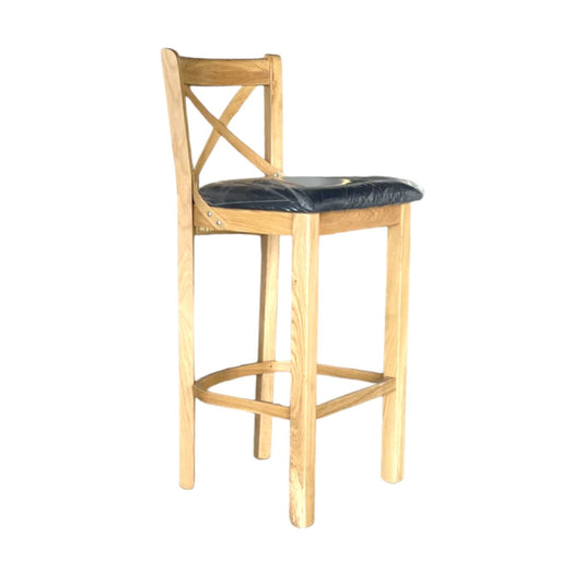 Natural Oak Kitchen Bar Chair