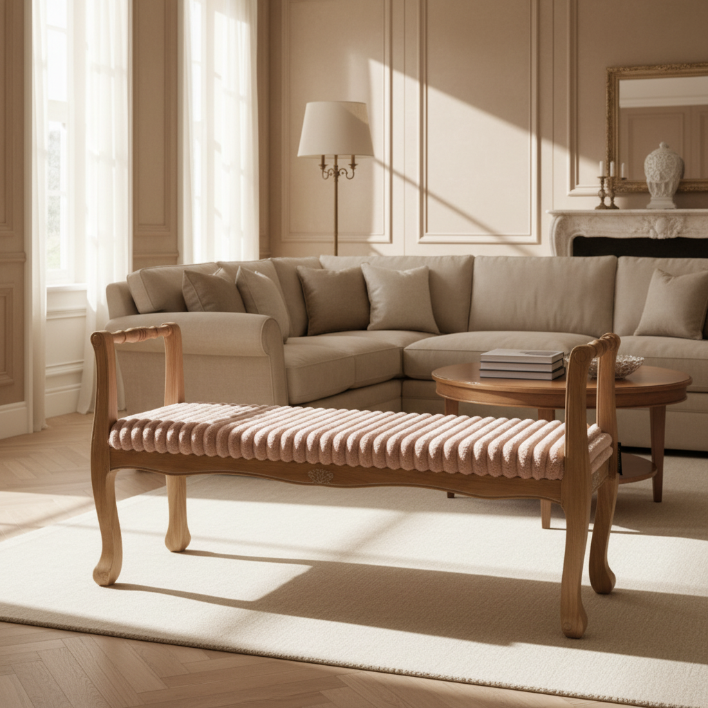 Classic Upholstered Bench APF23073