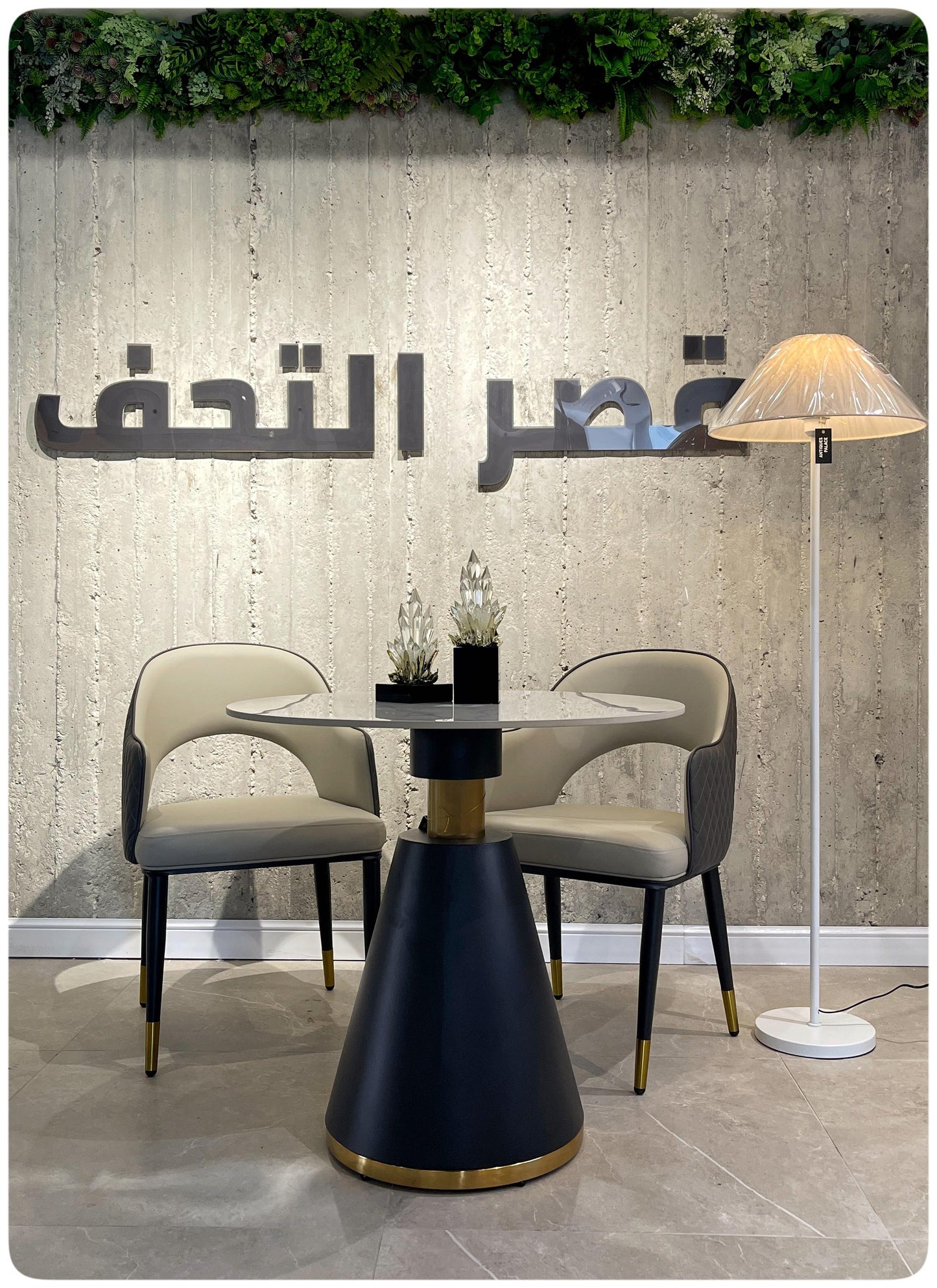 Floor Lamp for Living Room with Fabric Lamp Shade