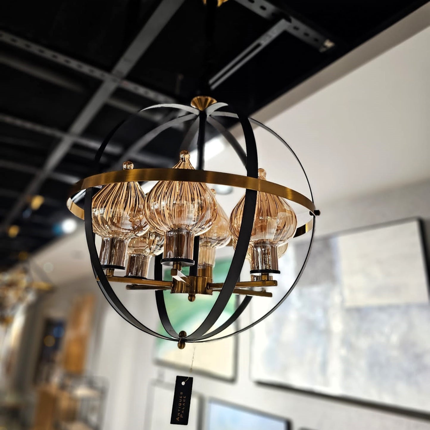Vintage Spherical Chandelier