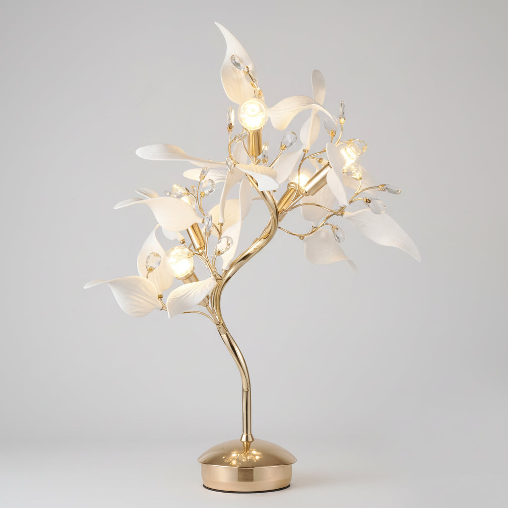 Ceramic Flower Design Table Lamp 6864/3T