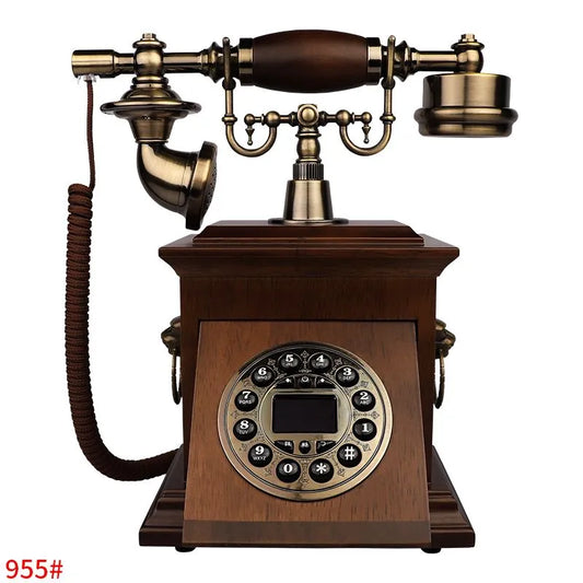 Vintage Wood Telephone Decoration 955Z