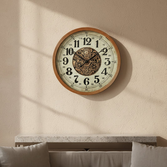 Vintage Mechanical Gear Wall Clock 75067A