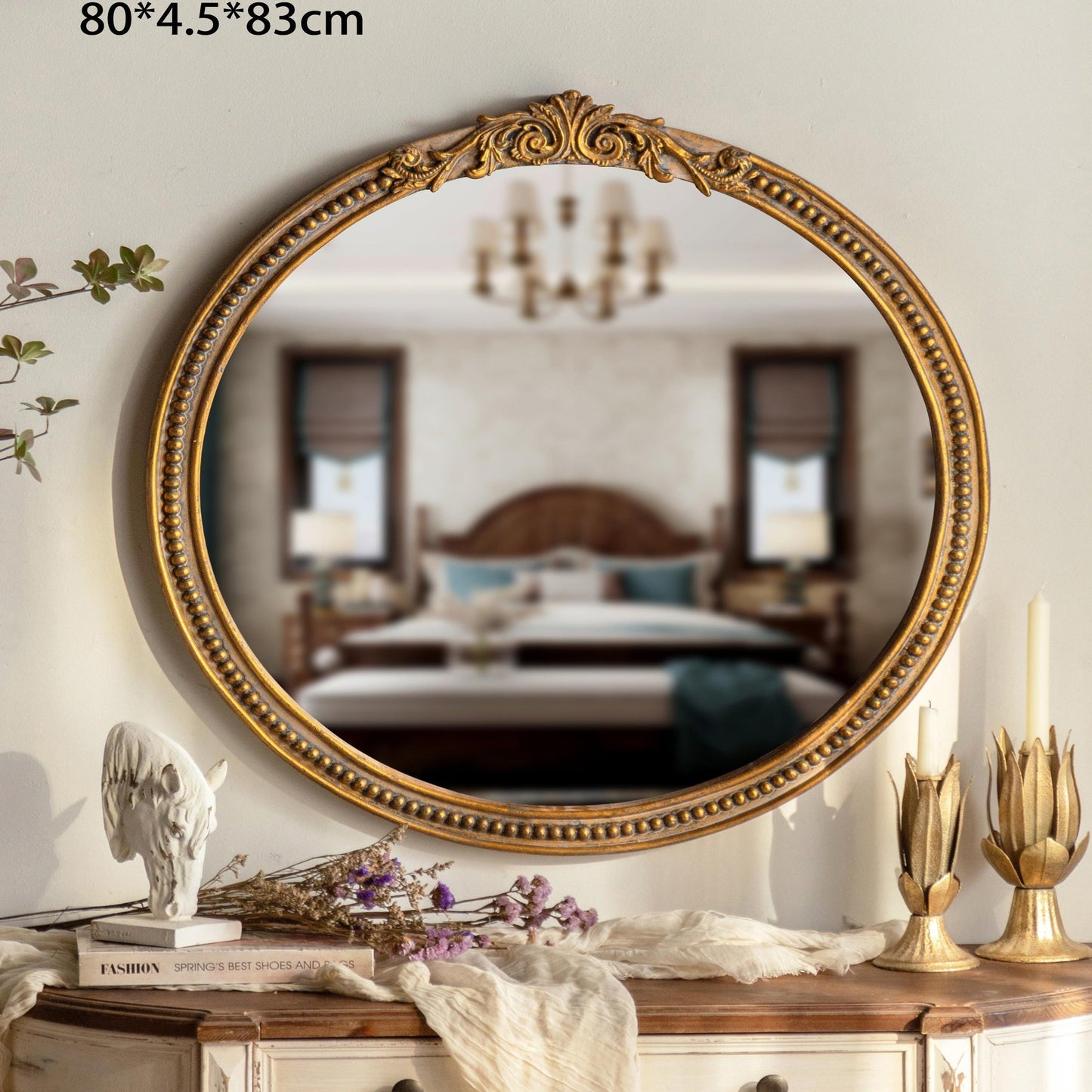 European Retro Style Wall Mirror A2242