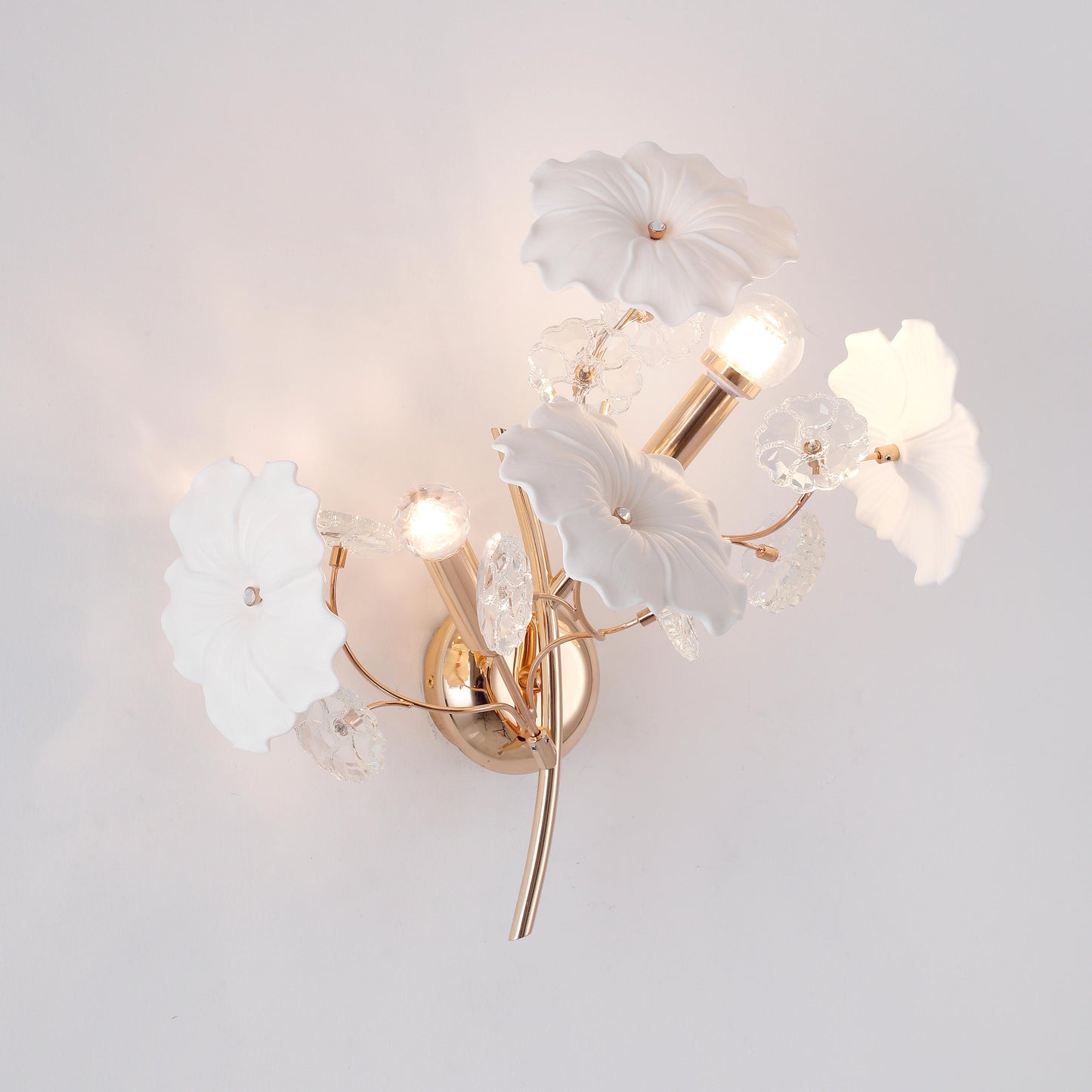 Modern Ceramic Flower Wall Lamp 6862/2W