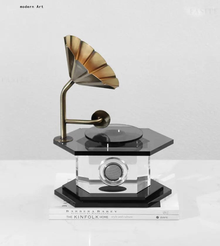 Crystal Phonograph Decoration