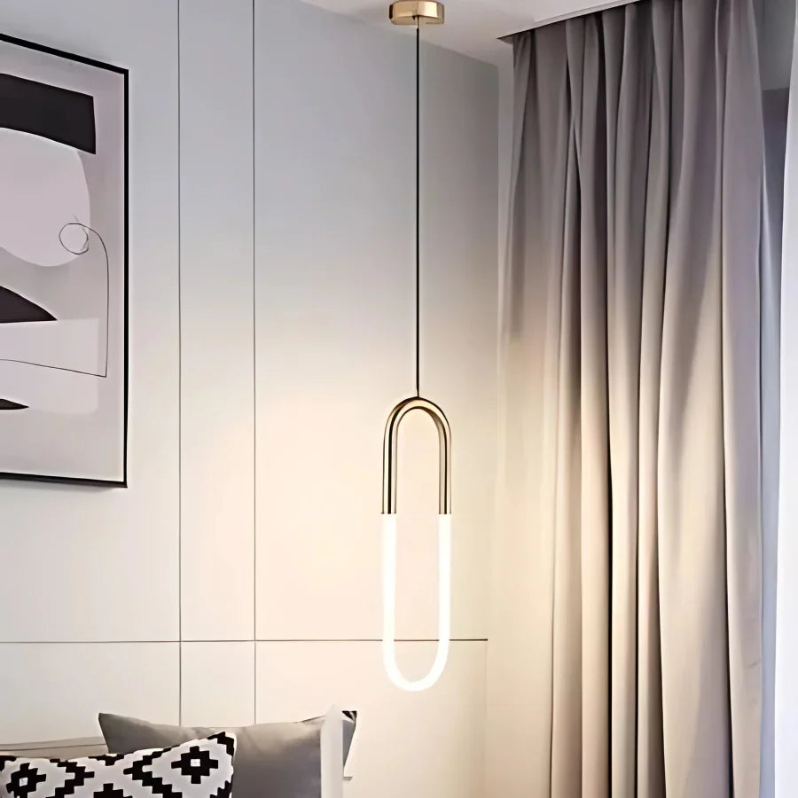 Modern U-shaped Pendant Light V53/GD/500