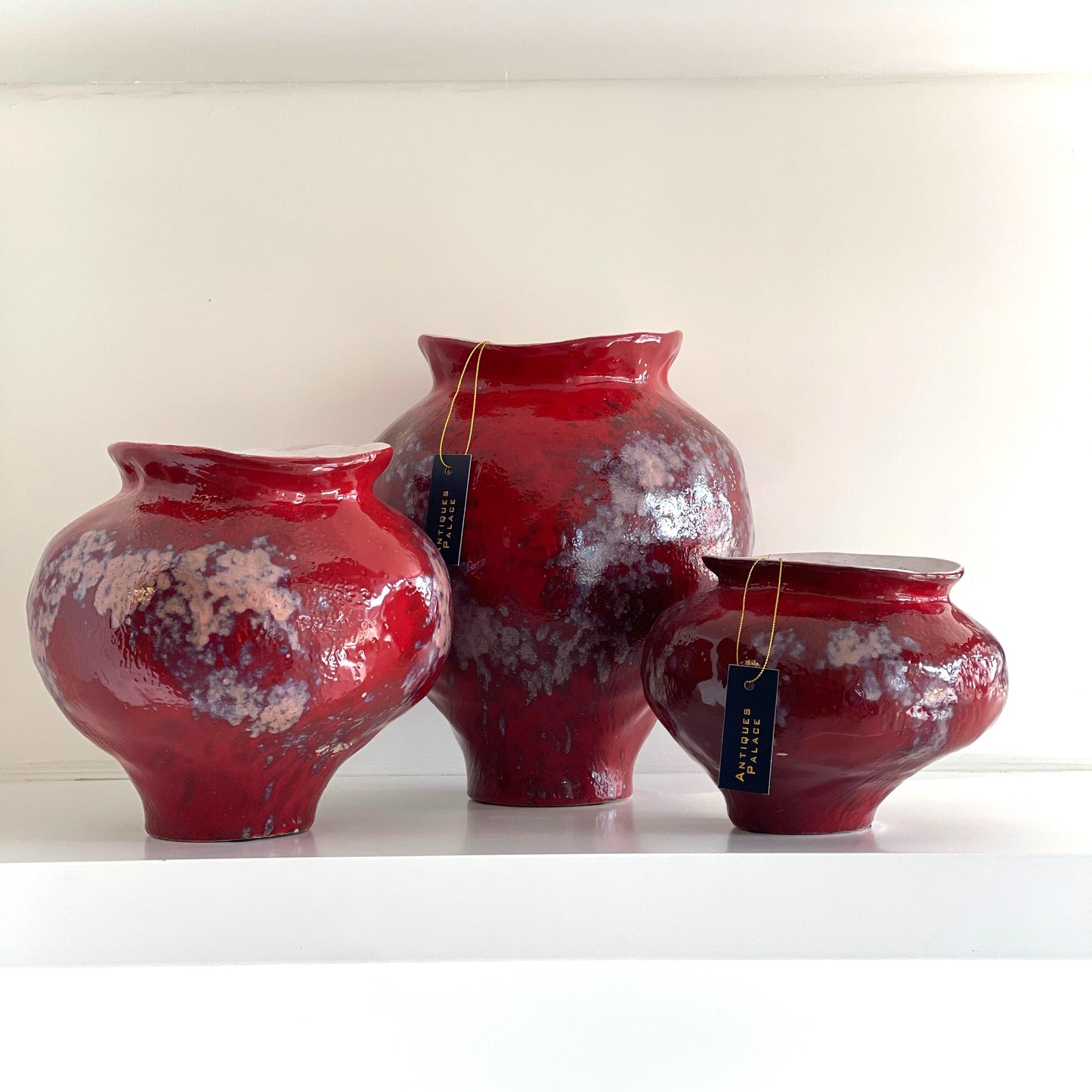 Red Vase SET