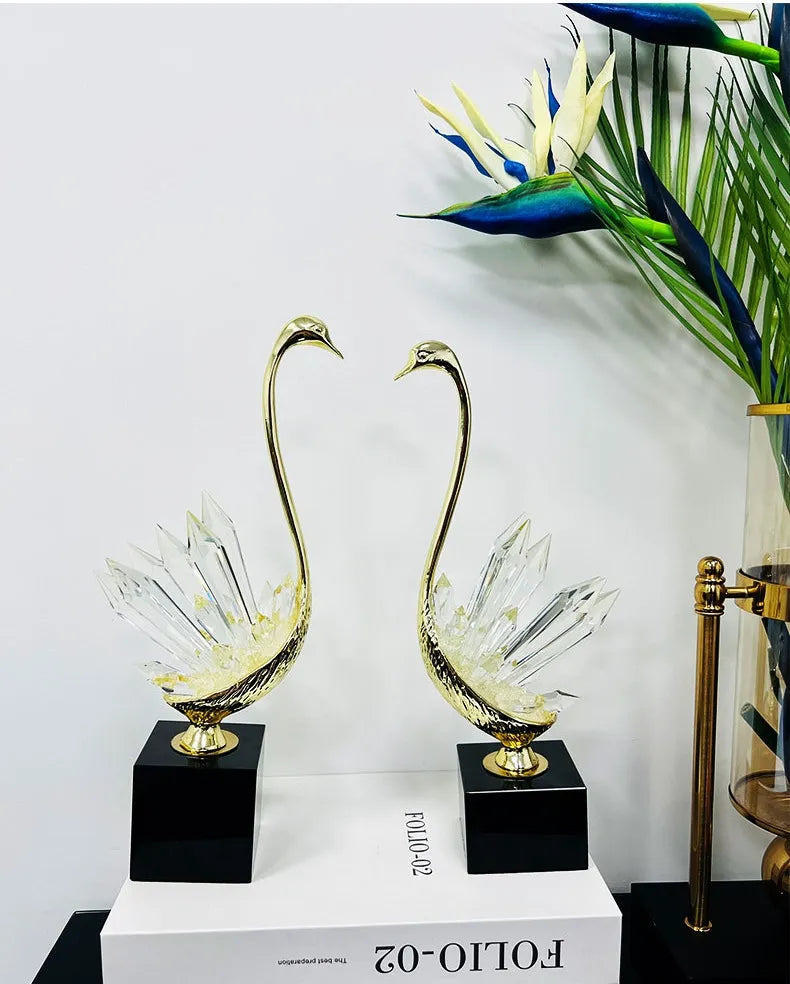 Luxury Crystal Swan Figurine (SET) Y09