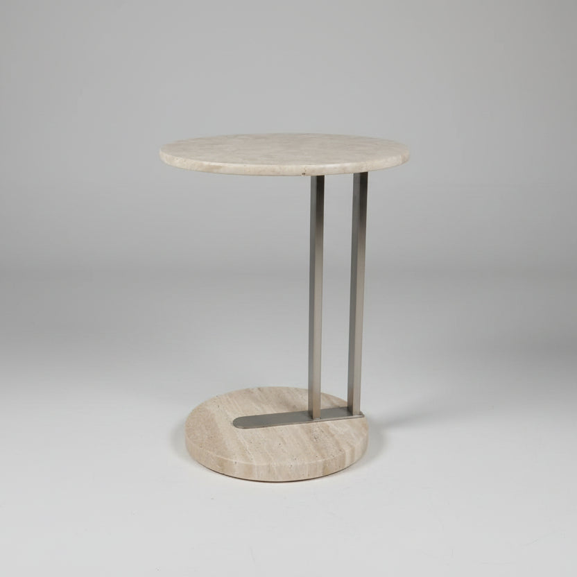 Onyx & Brass Sculptural Side Table 01873