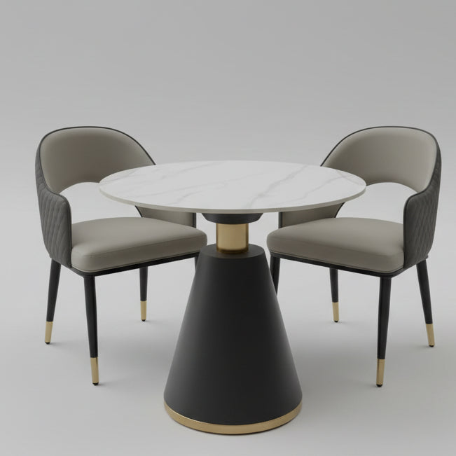 Marble Top Table and 2-Chairs 609#, 928#