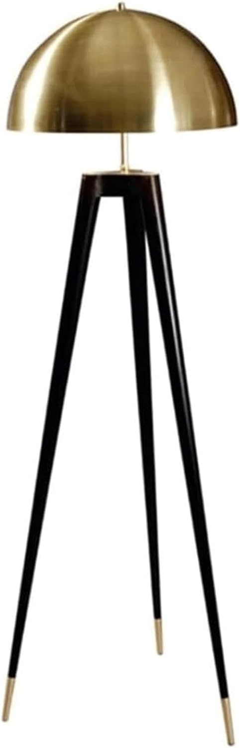 Painted Metal Floor Lamp, Reading Lamp with Sturdy Tripod Base