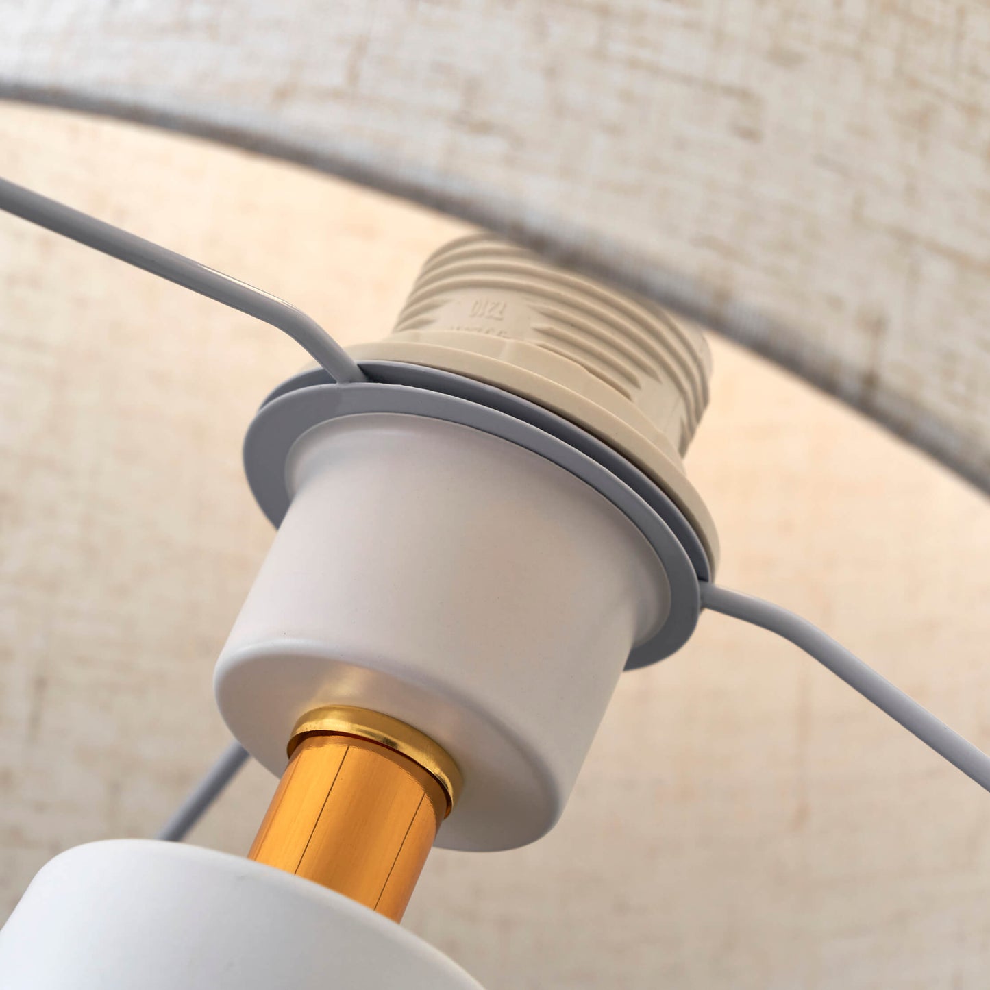 Nordic Table Lamp with Fabric Lantern