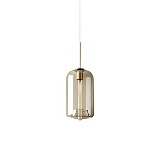 Nordic Style Vintage Glass Metal Design Industrial Pendant Light