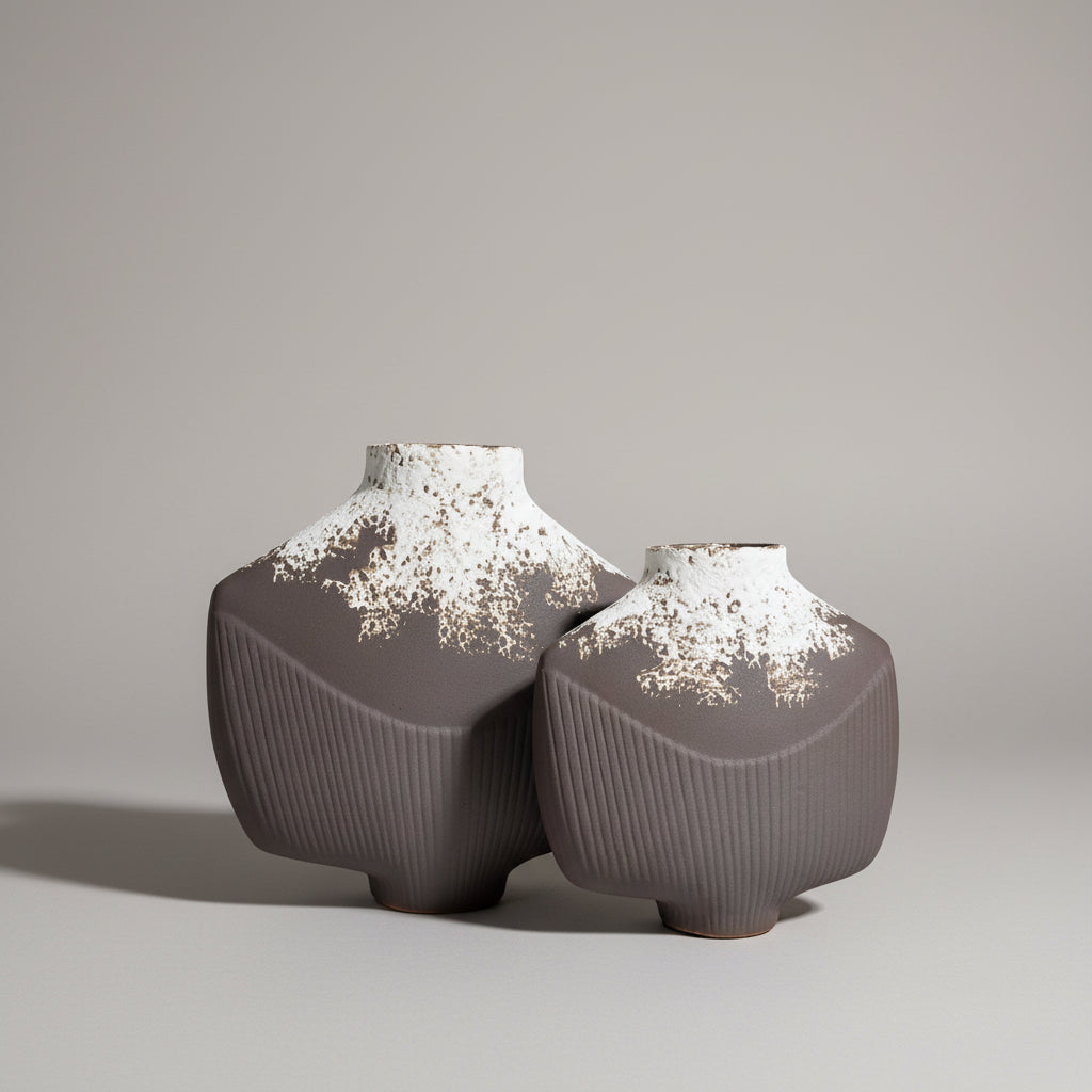 Modern Textured Ceramic Vase Li26/42, Li26/43