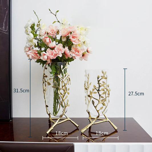 copper & glass vase BA-HP1001/2