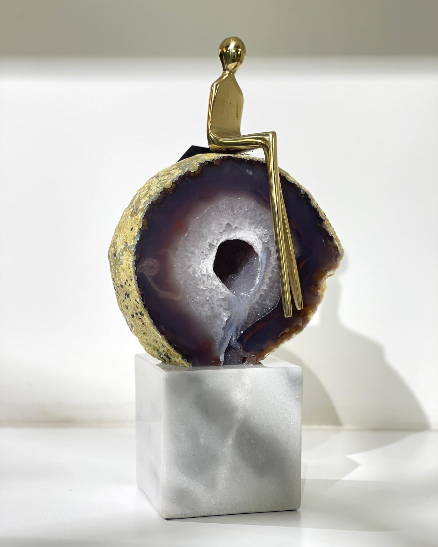 Gemstone & Copper Sculpture