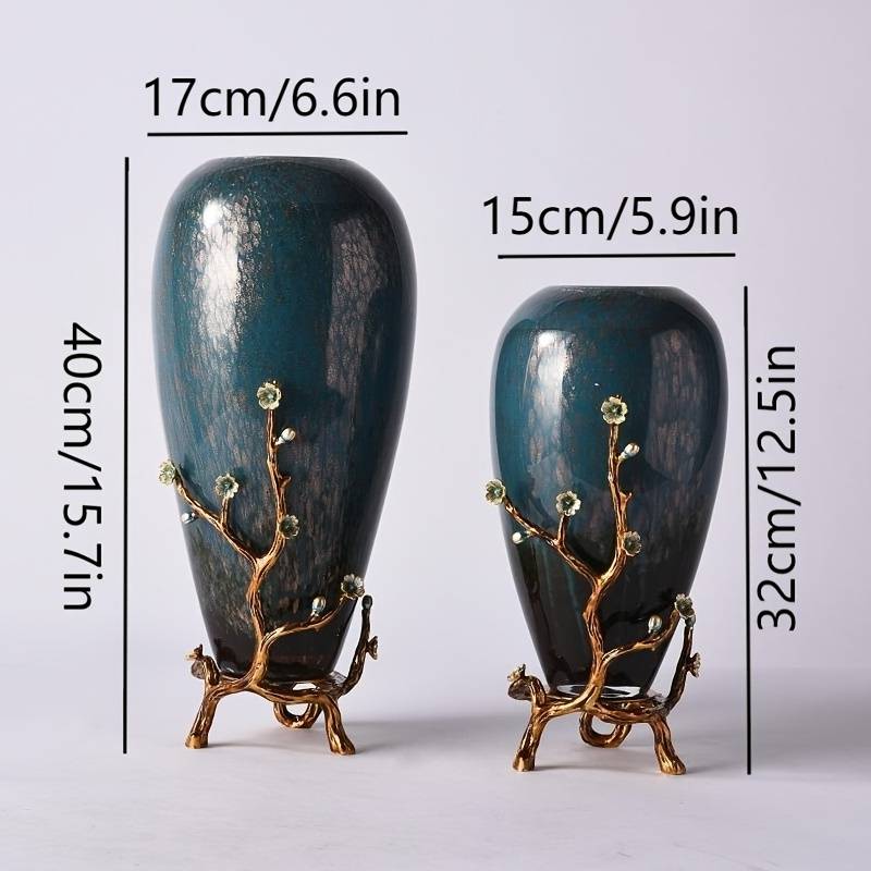 Ceramic & Copper Flower VASE