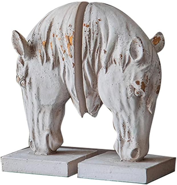 White Horse Bookends
