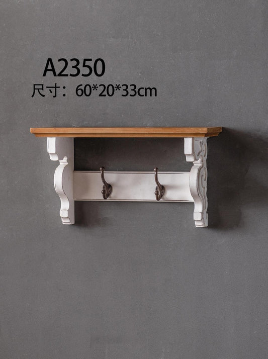 Farmhouse Style Hat / Coat Rack With Shelf