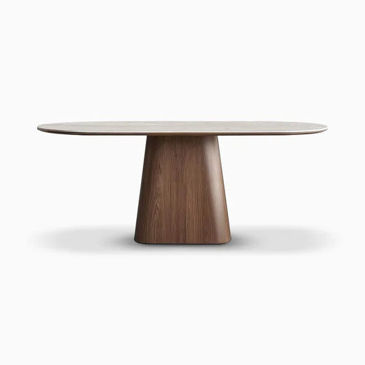 Japandi Stone & Wood Table T29