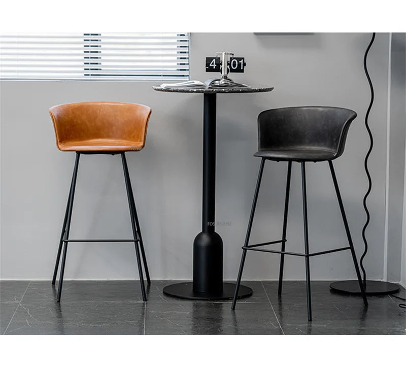 Black Iron Legs Chair