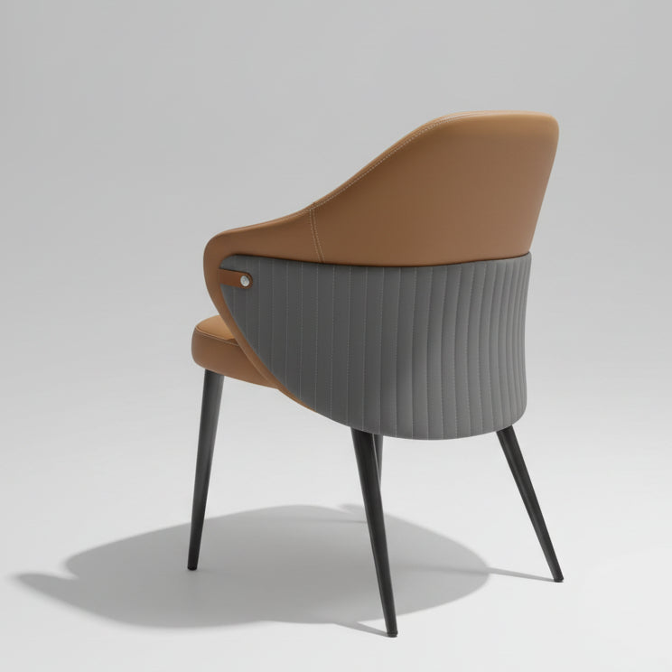 Modern Upholstered Leather Armless Dining Chair 875