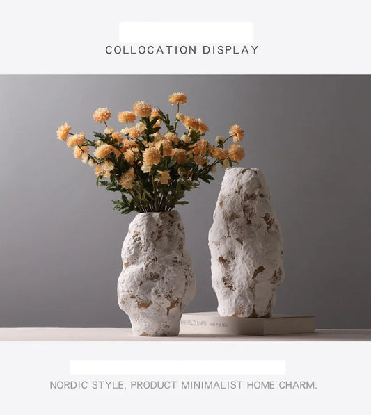 Creative irregular ceramic vase Li47, Li48