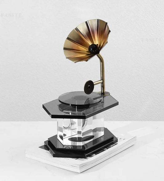 Crystal Phonograph Decoration