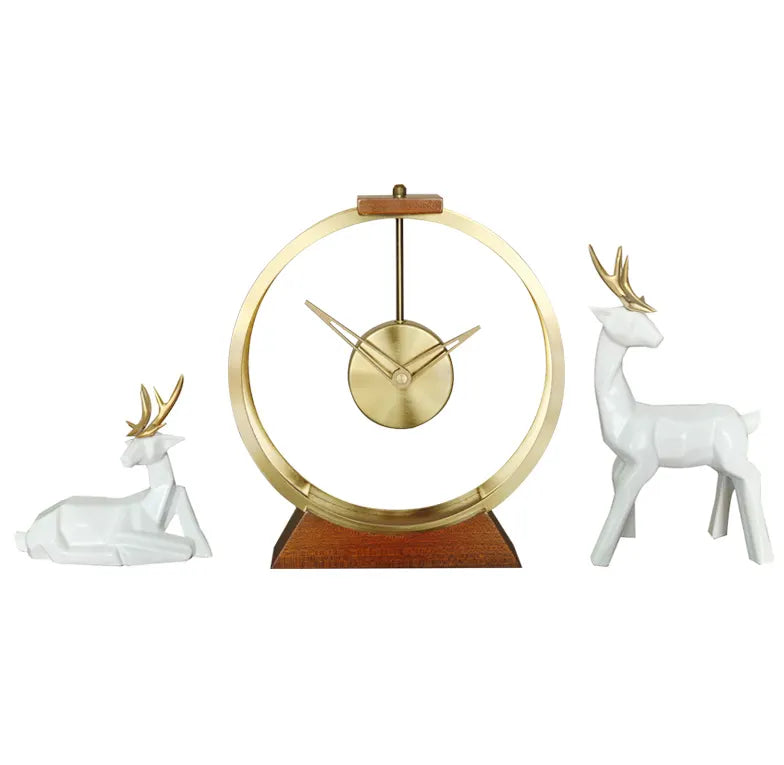 Deer & table Clock Set Decorations A1636