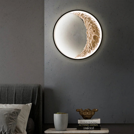3D Moon Wall Lamp F199/A/300BK