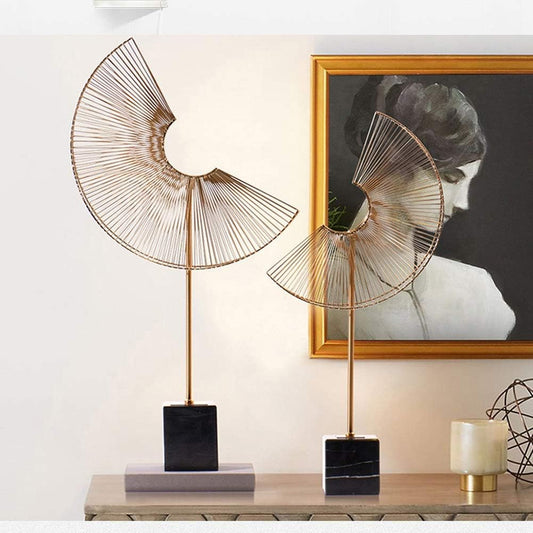 Half Moon Metal Geometric Decoration BA-14-99TP/BA-14-100TP