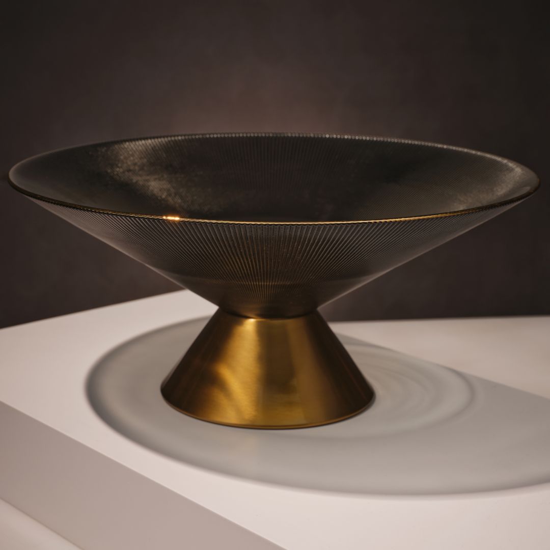 Gold & Black Fruit Tray Li57