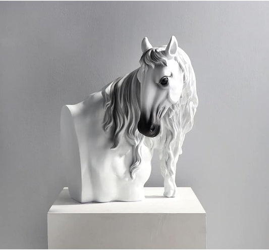 Modern Style Horse Head Sculpture Ornaments