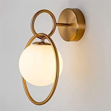 Golden Opposite Ring Wall Lamp