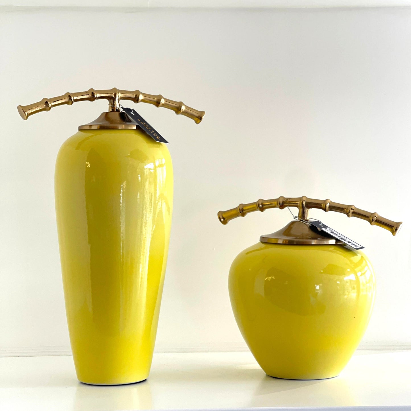 Modern And Fashionable Yellow Vase SET