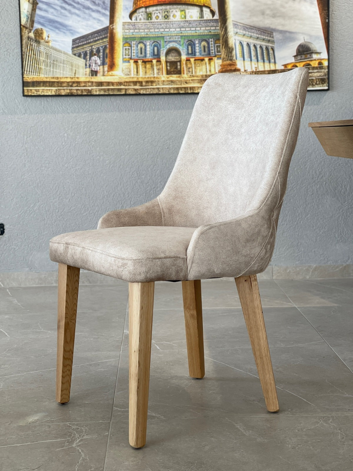 Casa luxury dining table natural 180-290 x 110 cm - Extendable solid wood kitchen table - Dining room furniture - Solid wood furniture - Luxury furniture