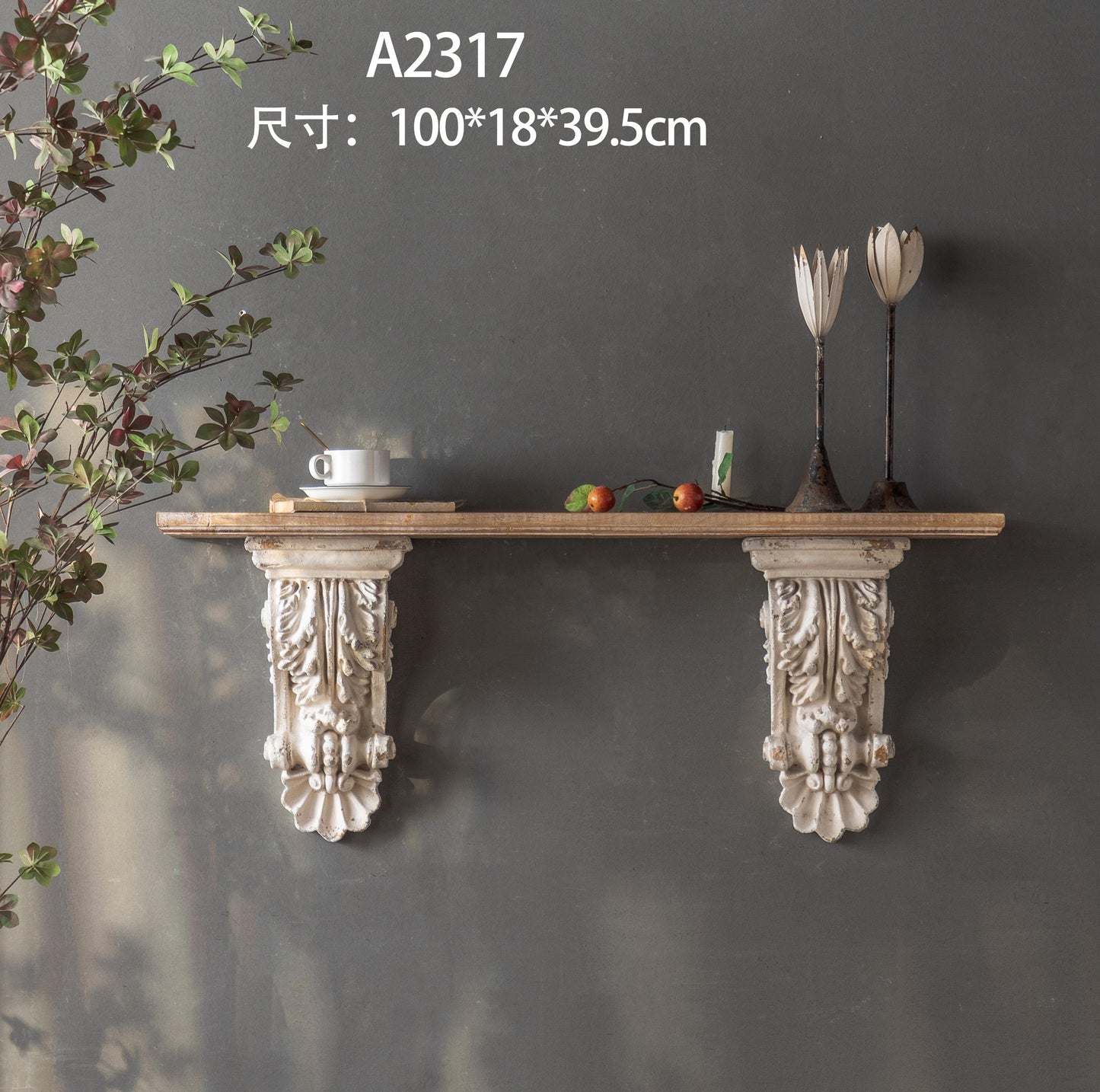 American Farmhouse Wall Hanging Display Floating Wall Shelf