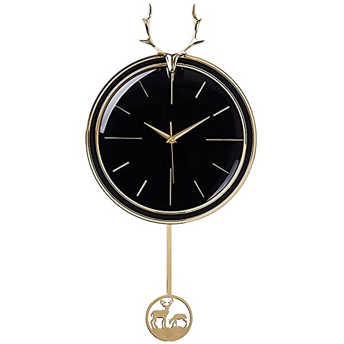 Pendulum Wall Clock in Modern Reindeer Style