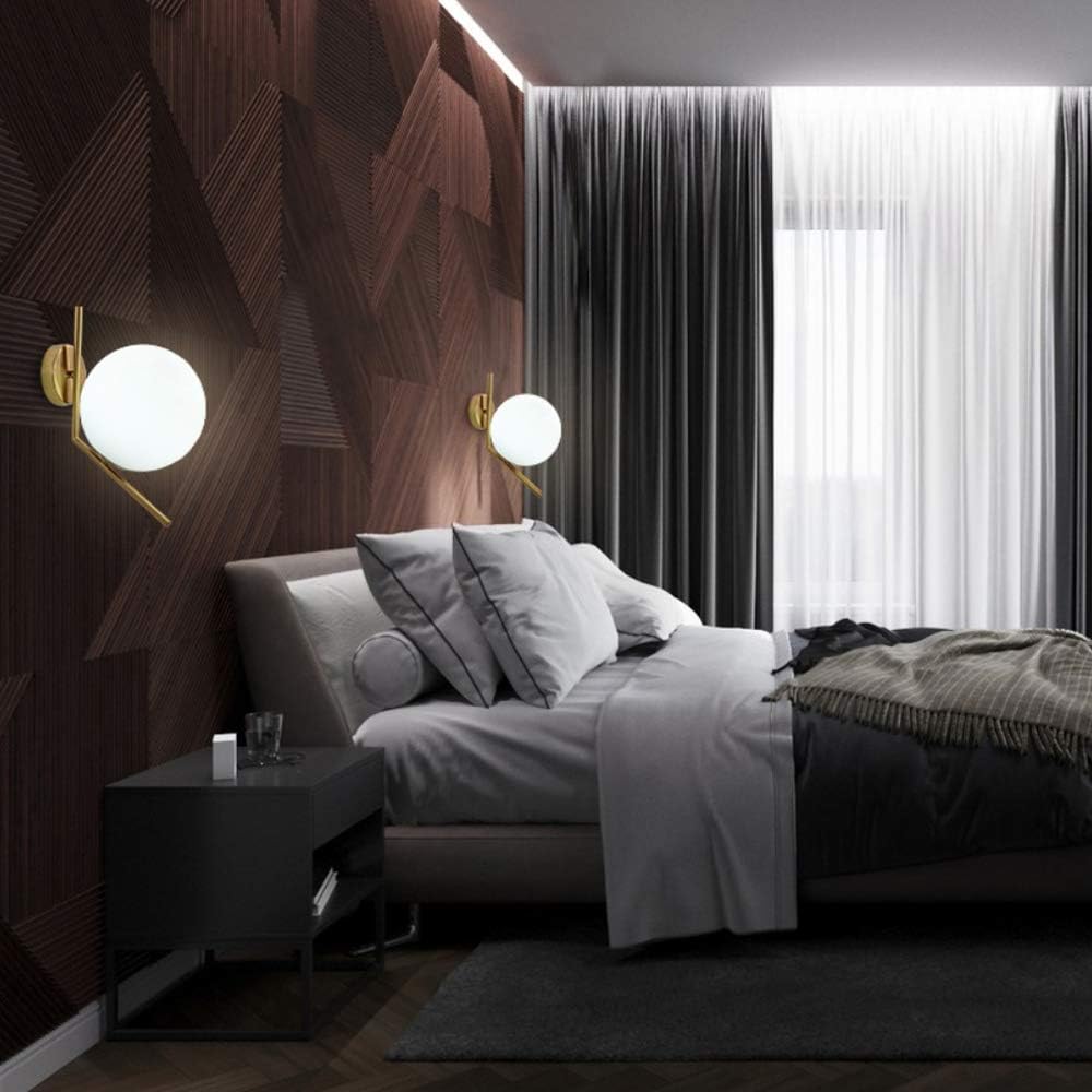 Glass Globe Wall Lamp