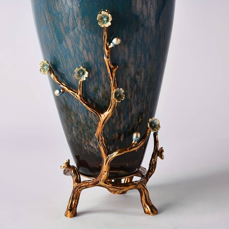 Ceramic & Copper Flower VASE