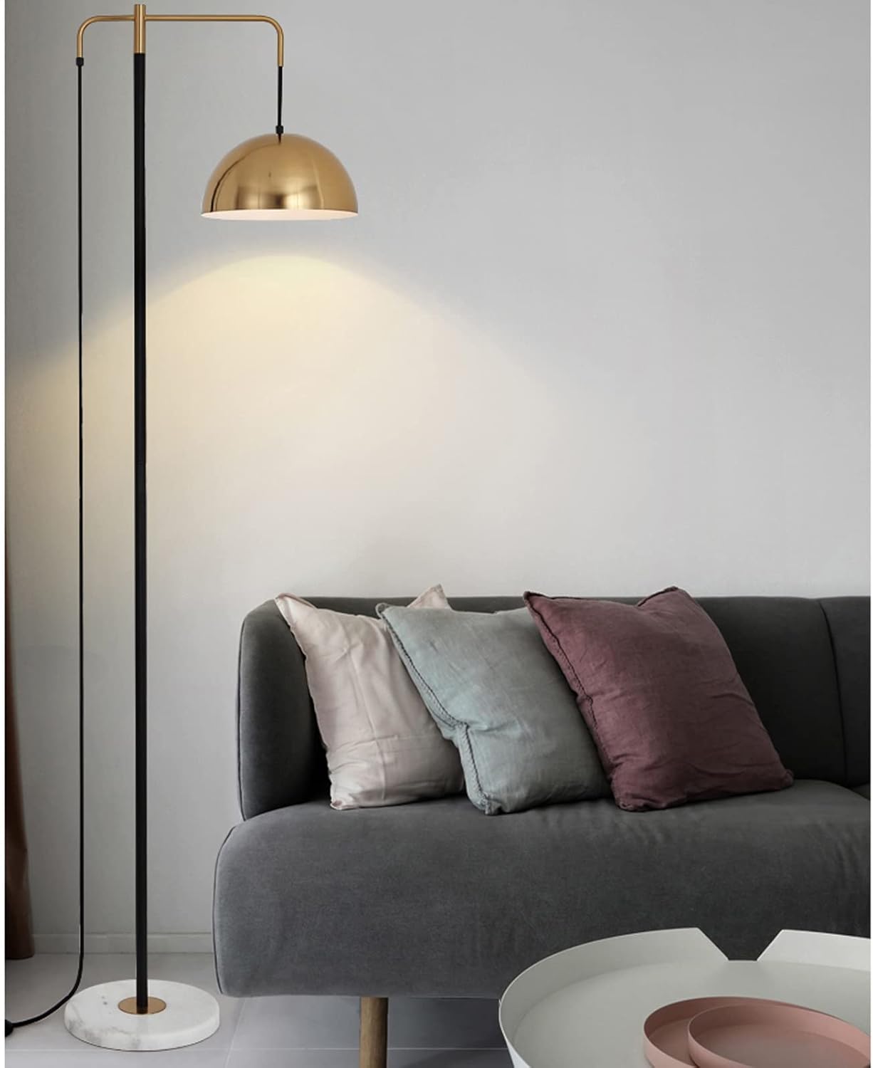 Modern Gold Reading Floor Lamp RL9130