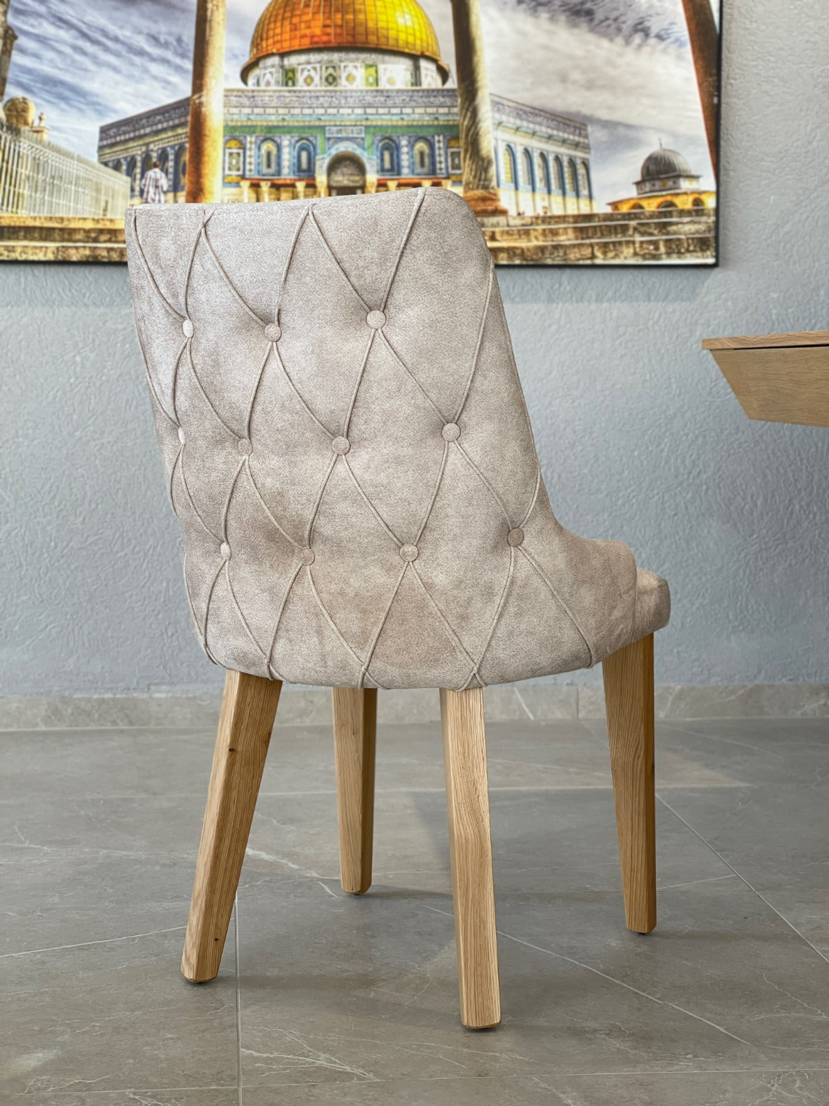 Casa luxury dining table natural 6-Chairs