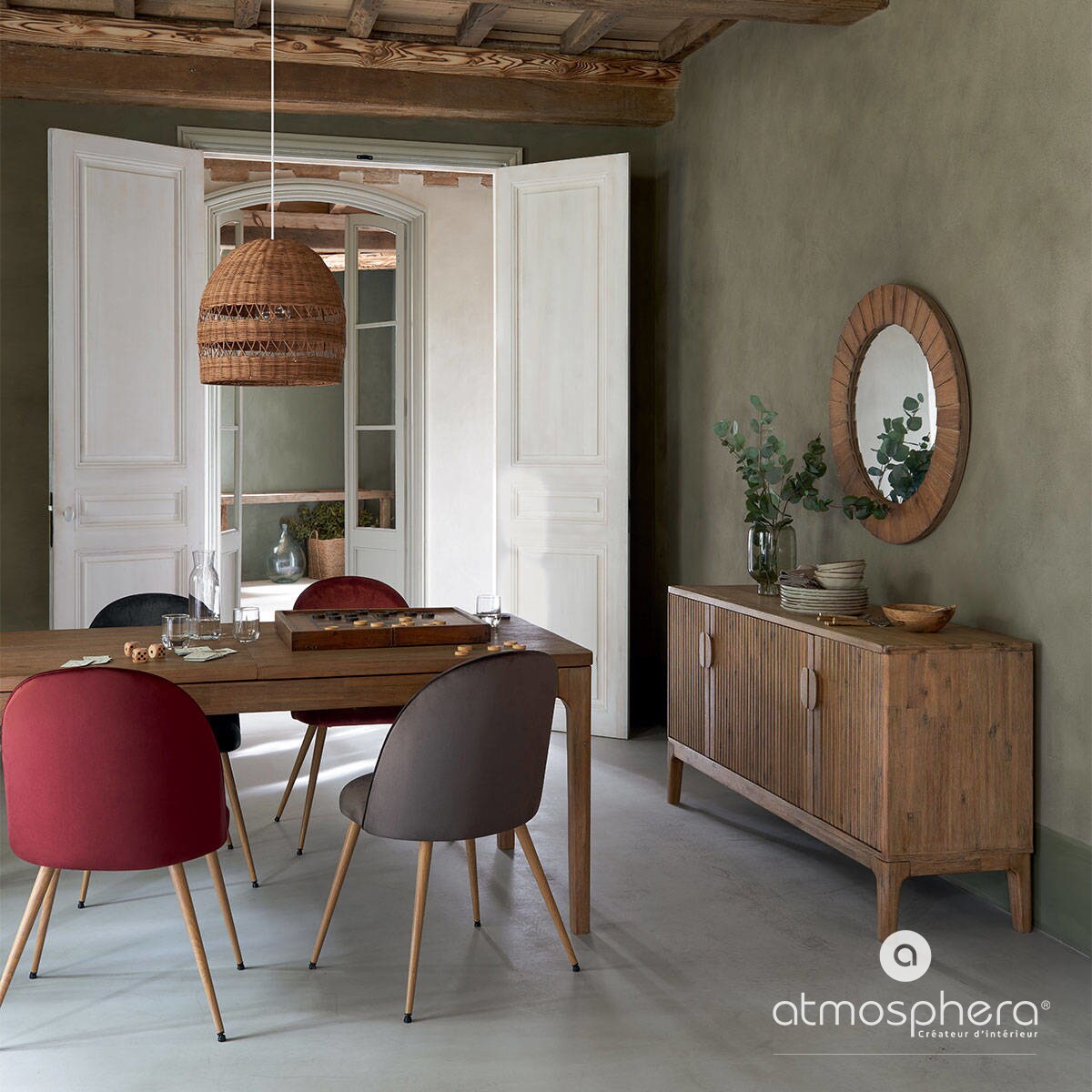 Wooden Frame Mirror