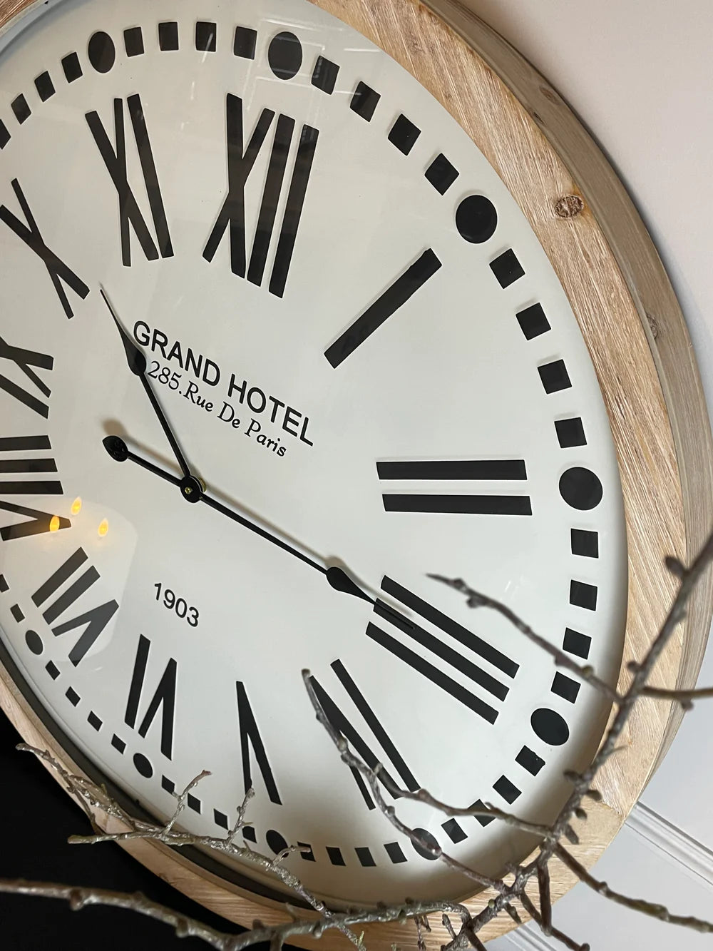 Grand hotel huge wooden clock 57241B