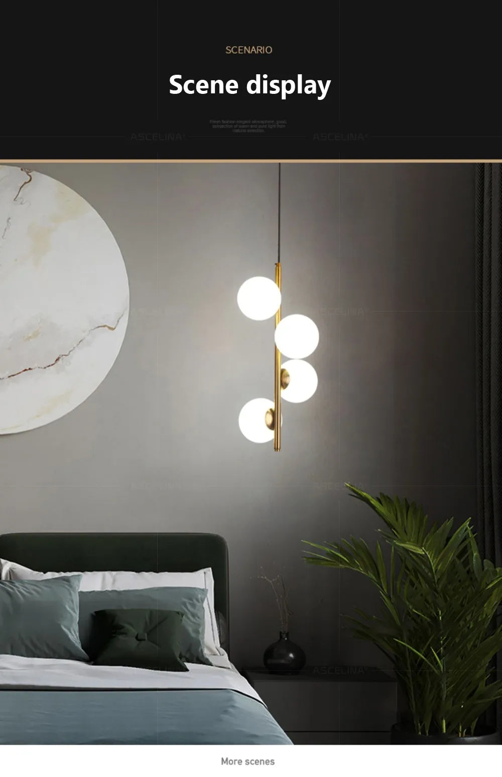 Modern Globes Pendant Light 4-Light