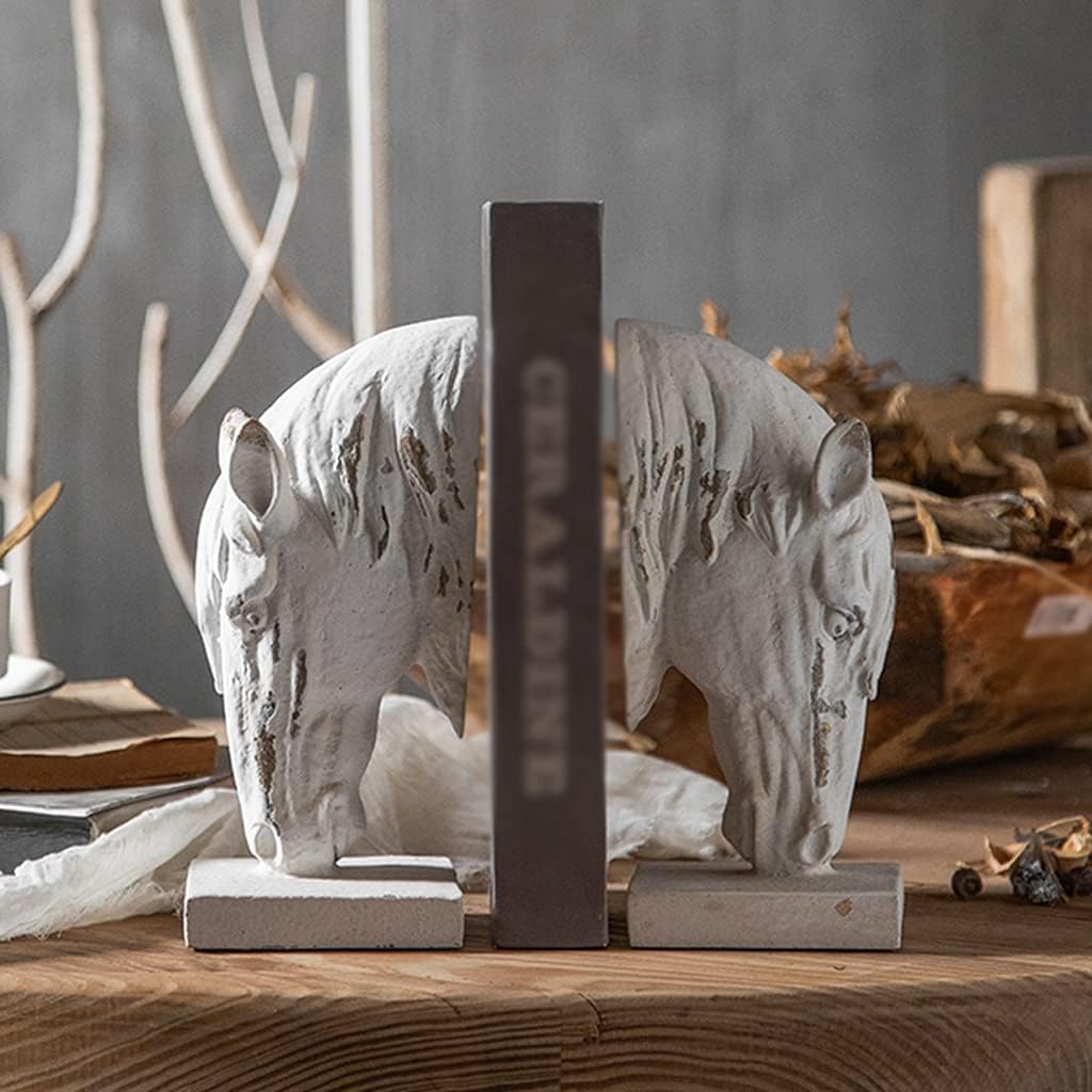 White Horse Bookends