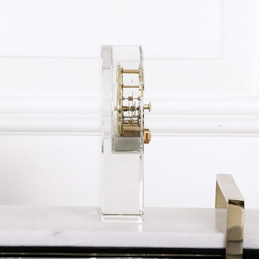 Crystal Glass Table Clock